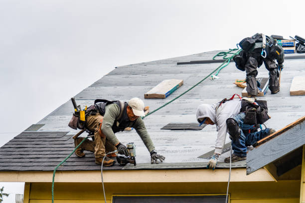 Professional Roofing technician working in Rushland, PA